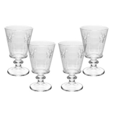 Imagem de Conjunto 4 Taças de Água Lines Butterfly 350Ml Vidro - Wolff