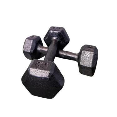 Imagem de Par Halter Sextavado Ferro 2Kg - Anilhas&Cia