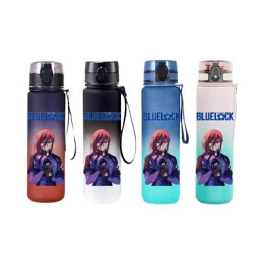 Imagem de Copo De Água Blue Lock Anime 650ML, Garrafa Esportiva Com Tampa Flip-t