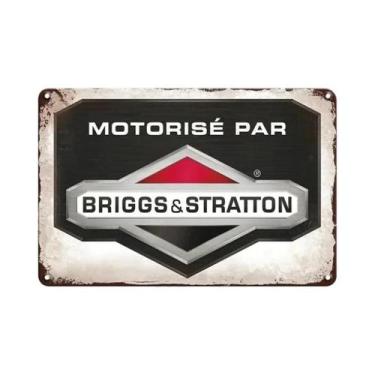 Imagem de Placa De Metal Retrô Vintage Da Marca Stihl Para Decoração De Parede E