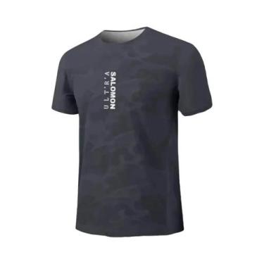 Imagem de Camiseta Masculina De Verão Com Estampa Gradiente, Respirável, Gola Re