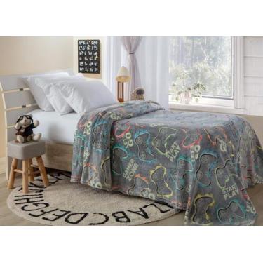 Imagem de Manta Cobertor Infantil Aveludado Fluorescente Brilha no Escuro 2,00x1