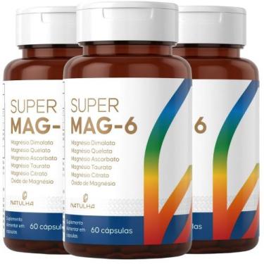 Imagem de KIT 3X Super MAG-6 60 Cápsulas - Natulha