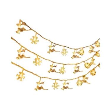 Imagem de Luzes De Natal Em Forma De Floco De Neve LED, Lâmpada De Fada Para Dec