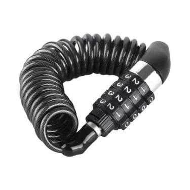 Imagem de Cadeado De Aço Antifurto Para Bicicleta, Moto, Bagagem E Capacete - NO