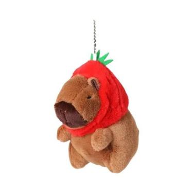 Imagem de Pelúcia De Capivara Pato Amarelo: Brinquedo Fofo De Simulação Com Roup