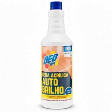 Imagem de CERA ACRíLICA AUTO BRILHO PóS OBRA 1 LITRO RENDE ATé 100M² - Não preci