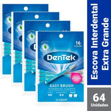 Imagem de Kit Escova Interdental DenTek Easy Brush Extra 64 unidades