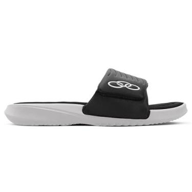 Imagem de Chinelo Slide Olympikus Melbourne 2 Preto e Branco, 39-40