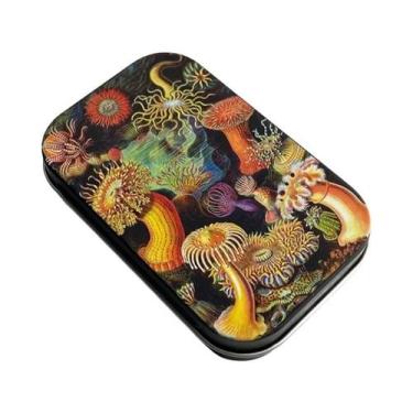 Imagem de Estojo De Cigarros De Metal Com Tampa Articulada Para Armazenamento De