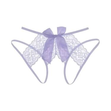 Imagem de Lingerie Sexy Em Renda plus Size Para Mulheres, Calcinhas Com Abertura