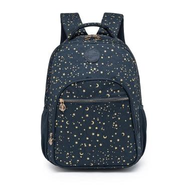 Imagem de Mochila Juvenil Escolar Casual Feminina Resistente Espaçosa-Feminino