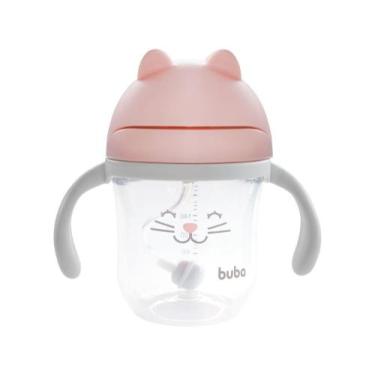 Imagem de Copo Infantil com Canudo 220ml Buba Gatinho