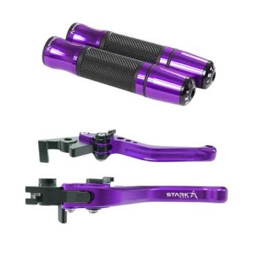 Imagem de Kit Manopla Manete Esportivo Fz8 Fz6 R6 Xj6 Mt07 Mt09 R1 - Stark Race,