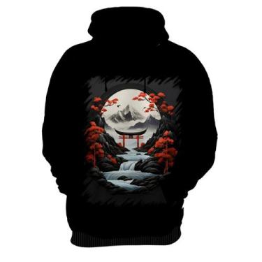 Imagem de Blusa de Frio Paisagem Oriental Portão Torii 24 - Kasubeck Store, Inf 