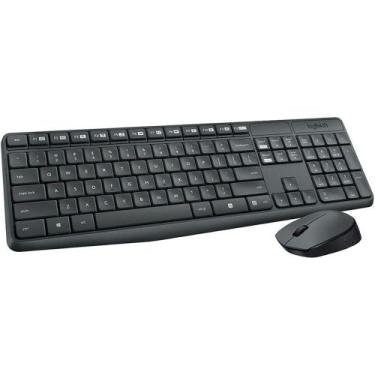 Imagem de Kit Teclado e Mouse sem fio Logitech MK235