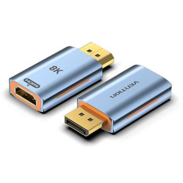 Imagem de Adaptador Conversor Displayport Macho Para Fêmea Hdmi 8k 4k - Bbacomer