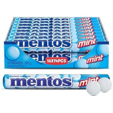 Imagem de Bala Mastigável Mentos Stick Mint c/16 - Perfetti