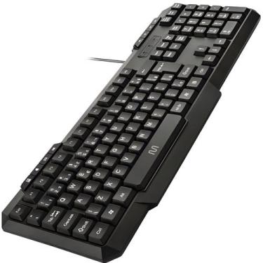 Imagem de Teclado Com Fio Multi Usb Slim Silencioso Preto Atalho Abnt - Multilas