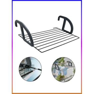 Imagem de Varal de Porta Secalux Dobrável Apartamento 10kg 7m Preto
