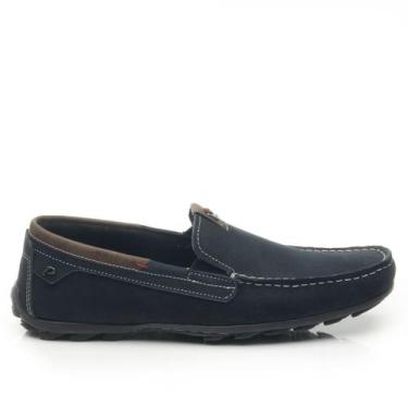 Imagem de Mocassim Sapatilha Masculino Pegada Em Couro 140907, Jeans, Blue, 40