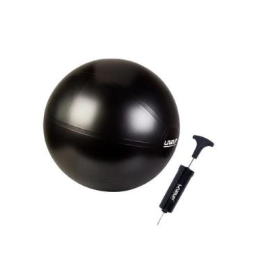 Imagem de Bola Suiça Melão 65cm Pilates Yoga Fit Preta Inflador Liveup