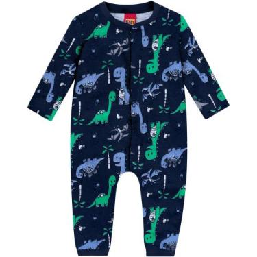 Imagem de Macacão Bebê Masculino Kyly em Cotton., Marinho, P