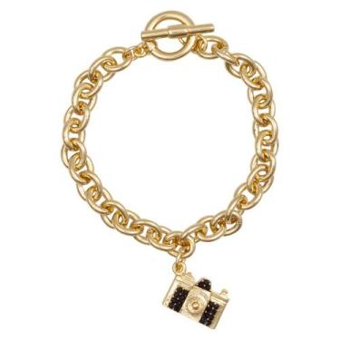 Imagem de Bracelete Câmera Fotográfica BL0717 - Akasaki, Dourado, Preto