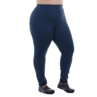 Imagem de Plus Size - Calça Legging Cintura Alta em tecido Suplex Cor:Azul marin