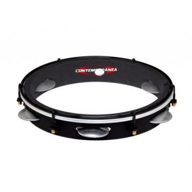 Imagem de Pandeiro Contemporânea 11" 83LBK Nylon Light Transparente - Preto