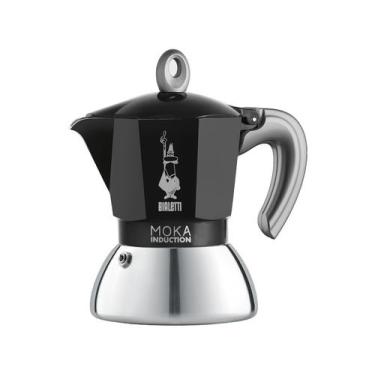 Imagem de Cafeteira Bialetti Moka Induction 2 Xícaras Preta Cor Preto