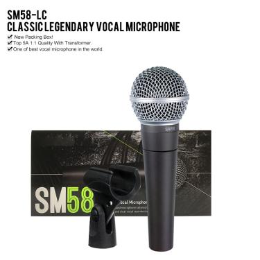 Imagem de Nova embalagem SM58-LC sm 58 com fio dinâmico cardióide microfone profissional para shure karaoke