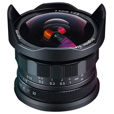 Imagem de Lentes de câmeras Brightin Star 7,5 mm f/2,8 Pro II Ultra Wide Fisheye para câmeras Sony E Mount A6500, A6300, A6000, A5100, A5000, NEX-3, NEX-3N, NEX-3R, NEX-C3, NEX-F3K, NEX-5, NEX-5N