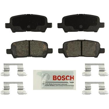 Imagem de Bosch BE999H Conjunto de pastilhas de freio de disco azul com ferragens para alusão selecionado de Buick, LaCrosse; Chevrolet Impala; e Pontiac Grand Prix – Traseiro