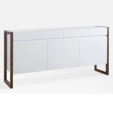 Imagem de Buffet Quadro 3 Portas e 2 Gavetas 200cm Laca Branca
