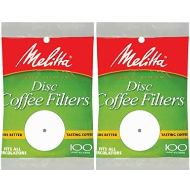 Imagem de Melitta Filtros de café de disco branco de 8,9 cm (3,5 polegadas) (pacote com 2)