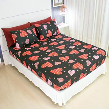 Imagem de Jogo de Lençol Cama Solteiro Pérola Estampado 2 Peças COZZILAR 100% Algodão com Elástico e Toque Macio (Modelo 7)