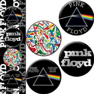 Imagem de C&D Visionary Licenses Products Pink Floyd Dark Side of The Wall Assorted Artworks 1.25" Button Set, 4-Piece