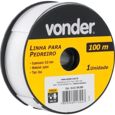 Imagem de Linha Para Pedreiro Lisa 0,8Mmx100M