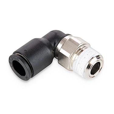 Imagem de Parker W369PLP-6-4R-pk10 Encaixe de pressão para conexão, tubo para tubo, empurrar para conectar e cotovelo NPT 90 graus, 9,5 mm, 0,6 cm (pacote com 10)