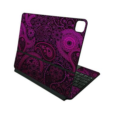 Imagem de MightySkins: Capa protetora de vinil para teclado Apple Magic do iPad Pro 12,9 polegadas (5ª geração) - Paisley Roxo - Fácil aplicação e remoção - Proteção durável - Feito nos EUA