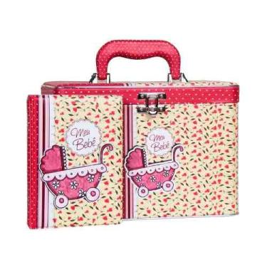 Imagem de Album Maleta Bebê Rosa c/ 6 Álbuns - 600 fotos 10x15