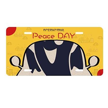 Imagem de DIYthinker Placa de carro Emaciated Little Devil para decoração de carro Dia da Paz