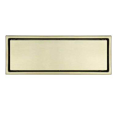 Imagem de Piso ralo chuveiro quadrado de aço inoxidável com tampa removível padrão Filtro anti-odor espessado invisível Home Hotel Acessórios de banheiro