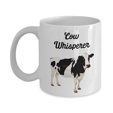 Imagem de Caneca de vaca sussurro – Caneca de café de cacau quente divertido – ideia de de Natal