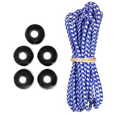 Imagem de West Coast Bolinha Paracord Bungee Kits – 3 m – Corda de choque – Extremidades de plástico – Uso interno e externo (Royal Mountain)