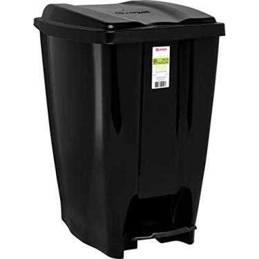 Imagem de Lixeira C/ Pedal 40l Preta Eco Nature