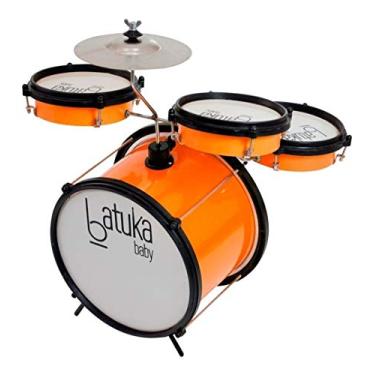 Imagem de Bateria Baby Laranja - Bumbo 10", Tom E Caixa 06" Corpo De Abs