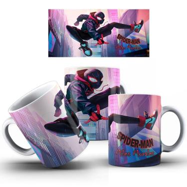 Imagem de Caneca Homem-Aranha Através do Aranhaverso Spider Man Miles Morales