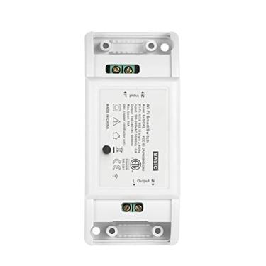 Imagem de SIMBAE O interruptor inteligente básico funciona com temporizador doméstico 10A/2200W interruptor remoto para Android/iOS controle de aplicativo para aparelhos elétricos, módulo universal de automação de casa inteligente